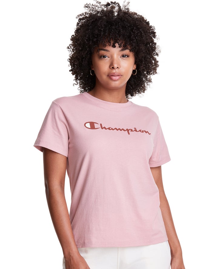 Champion Classic - Naisten Beige T-Paita - Suomi 8394612-XO